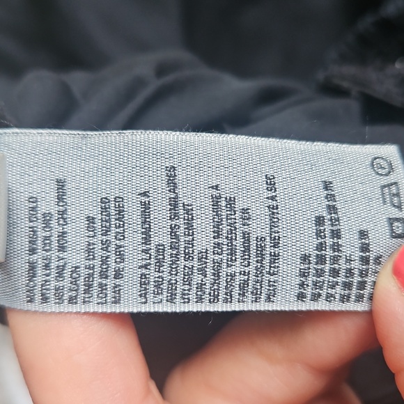 Free People Cotton Blend Pleated Wide-Leg Trousers in Black Size S - Picture 13 of 13